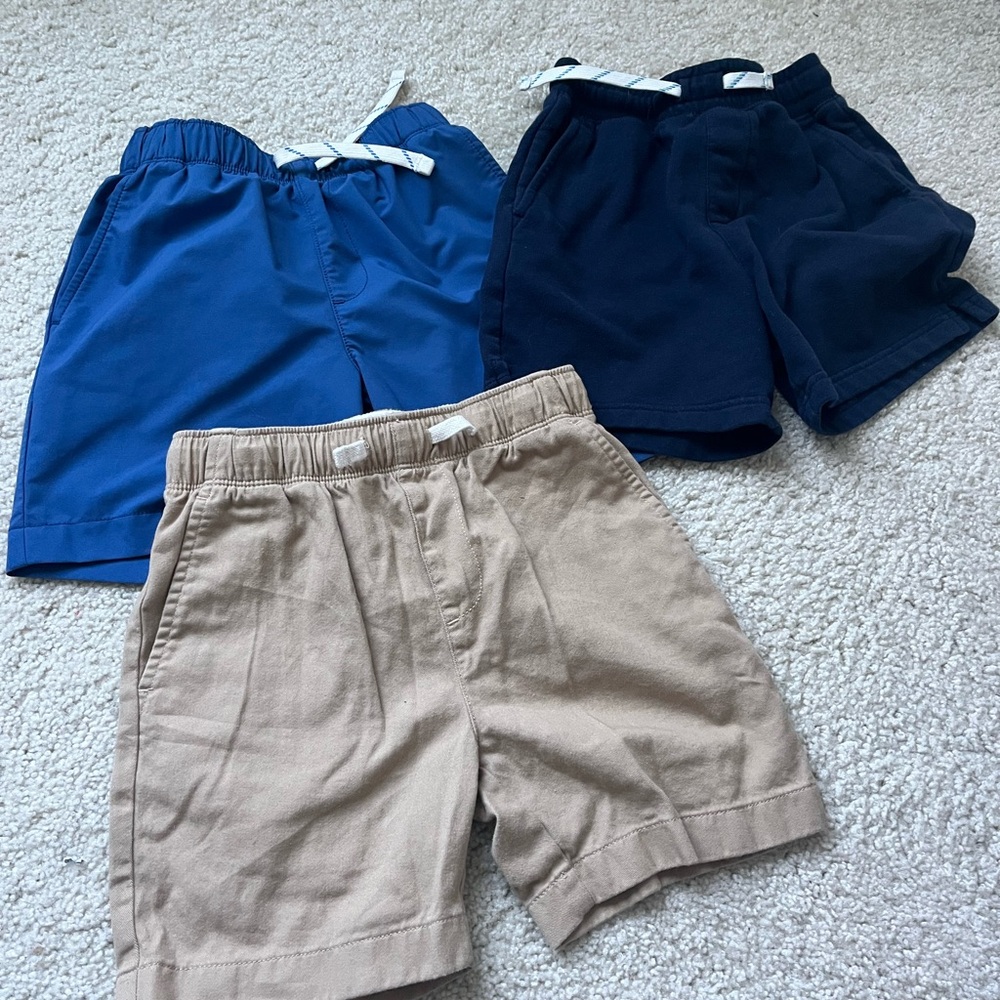 Jcrew crewcuts boys Blue and Tan Shorts Set